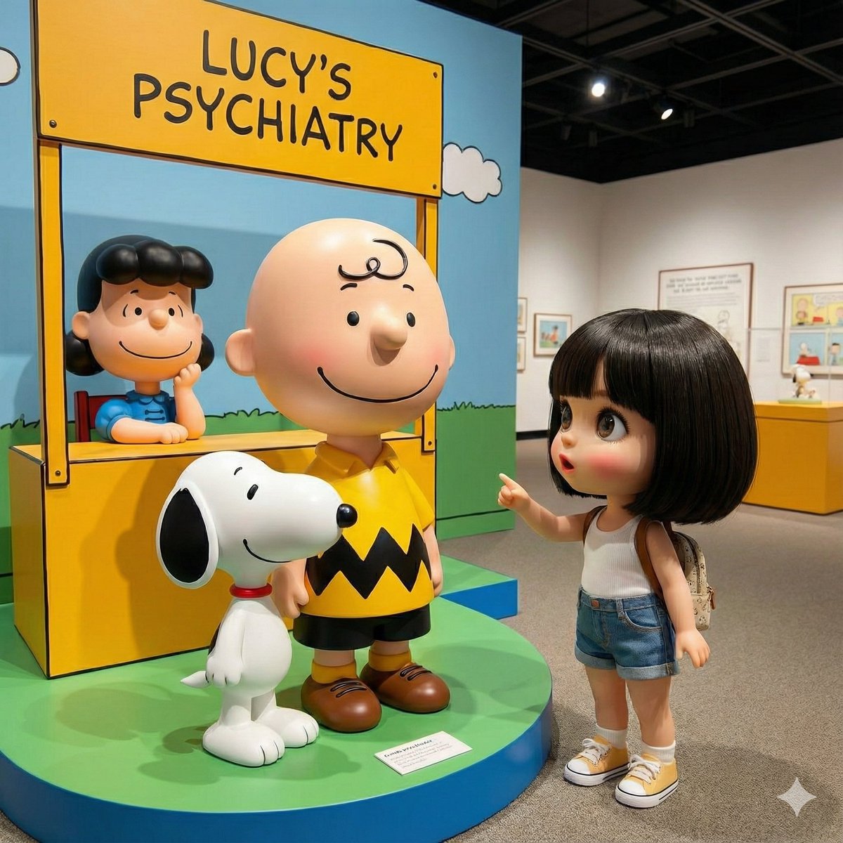 Character Visiting a Museum 3
