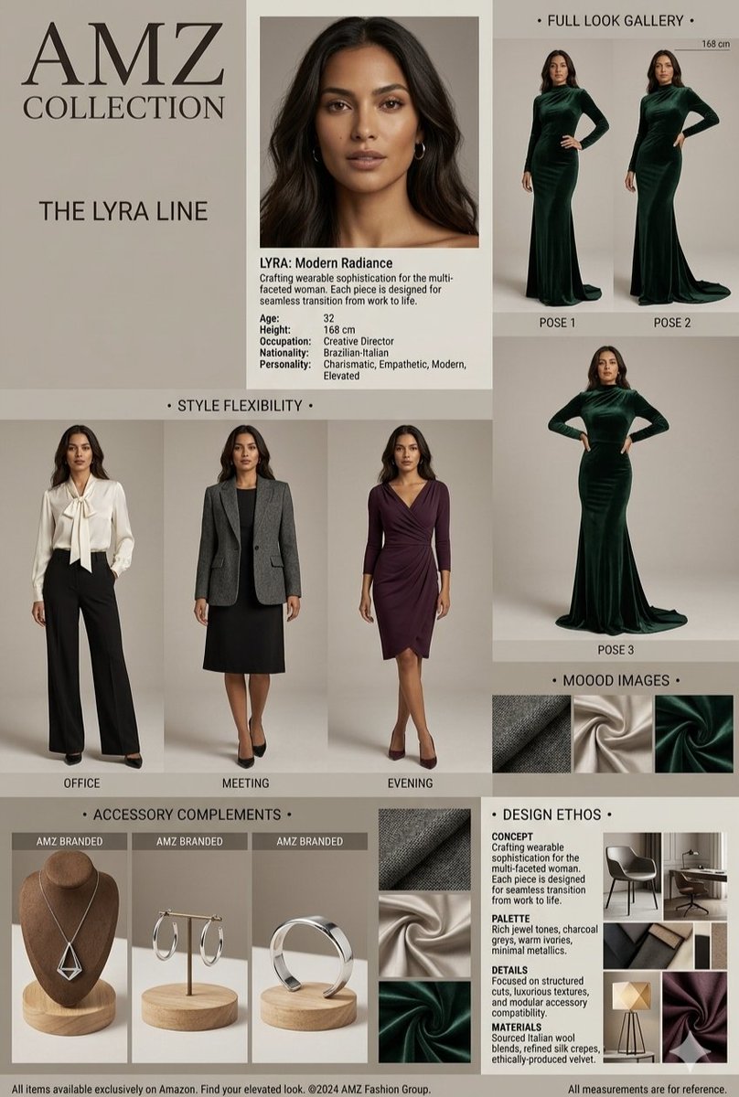 Fashion Brand Mood Board Layout 1