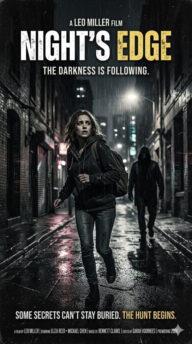 Neo-noir psychological thriller movie poster 1