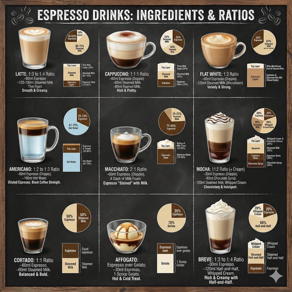 Coffee drinks infographic 1