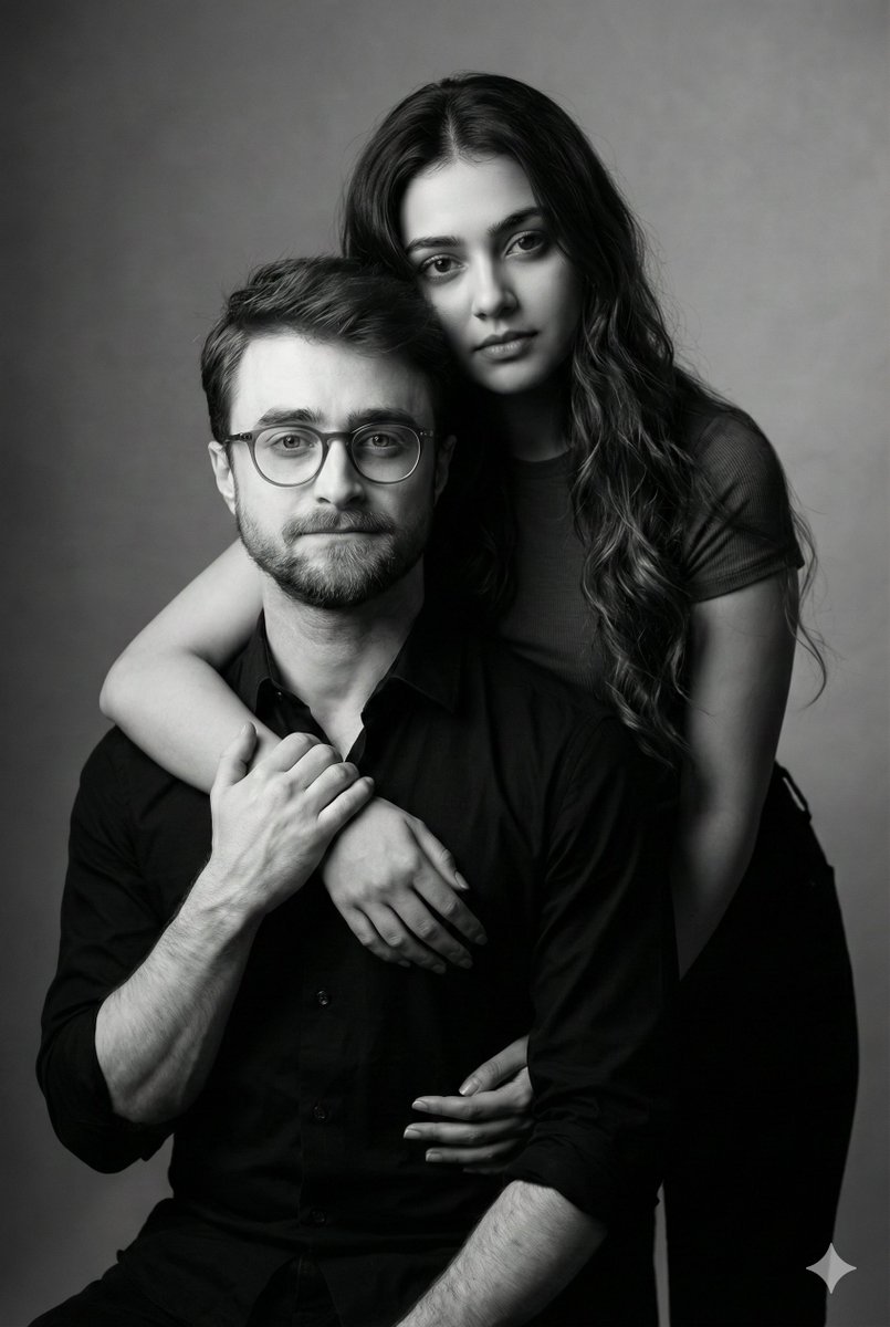 Monochrome Fine Art Couple Portrait 1
