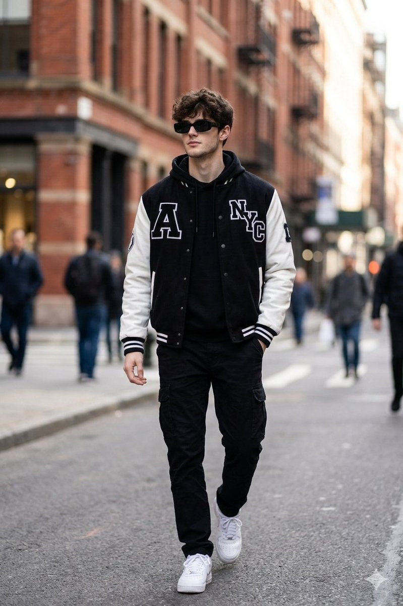 Cinematic Street Fashion Photo Prompt (Male) 2