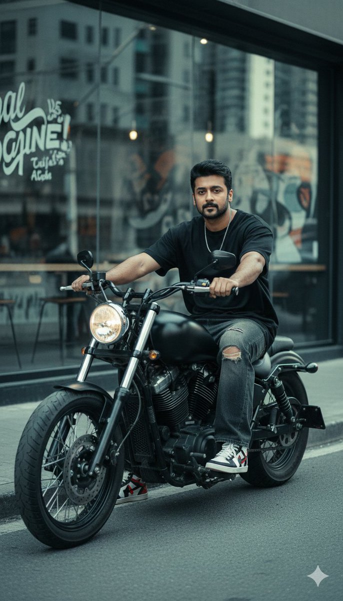 Cinematic Biker Street Style Portrait 4