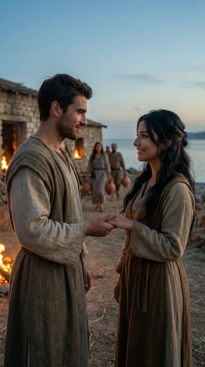 Cinematic Historical Love Story Scene Prompt 1