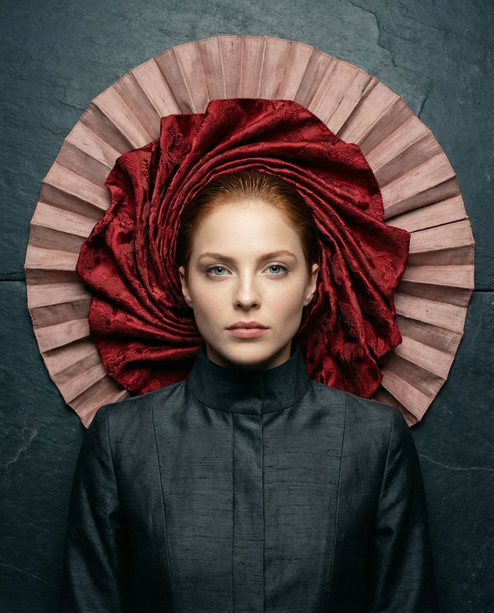 Avant-Garde Top-Down Fabric Halo Portrait 2