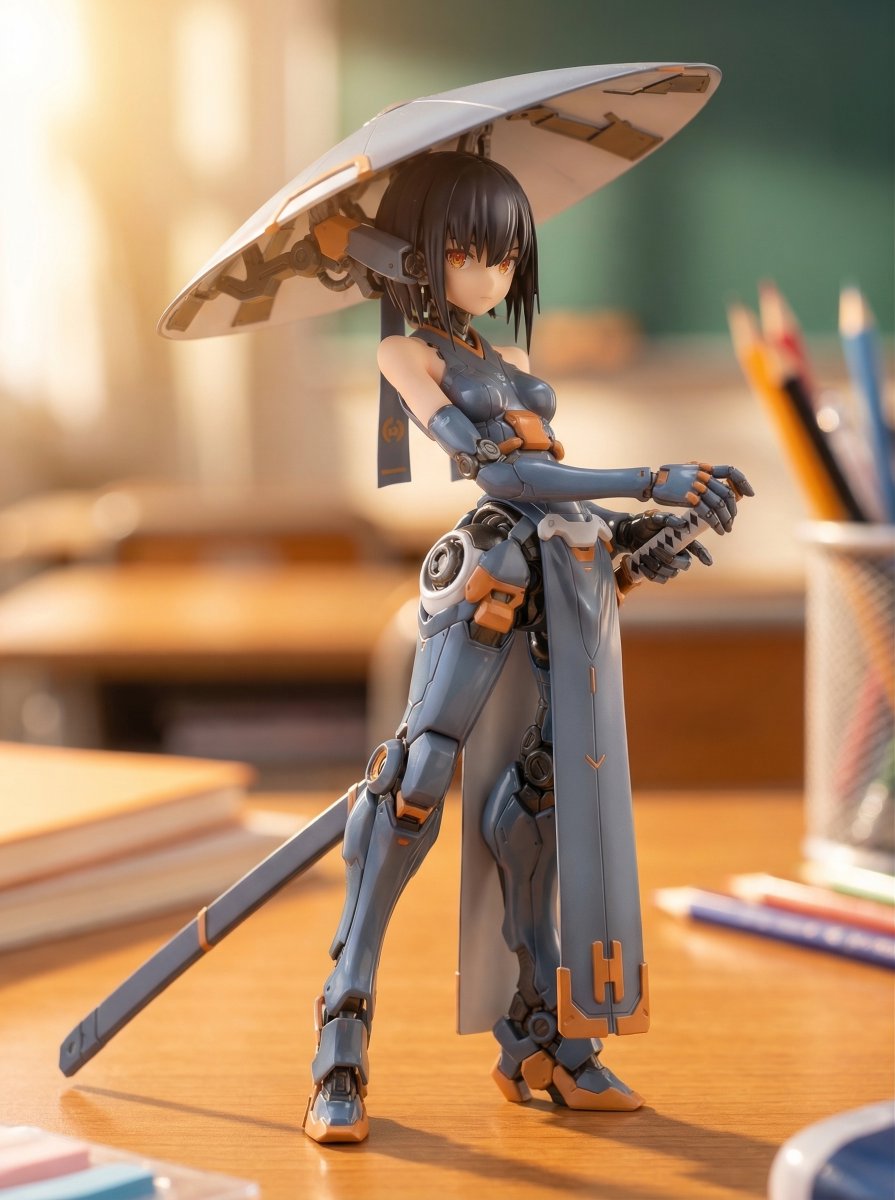 Mecha Girl figure concept generated by Nano Banana Pro 4