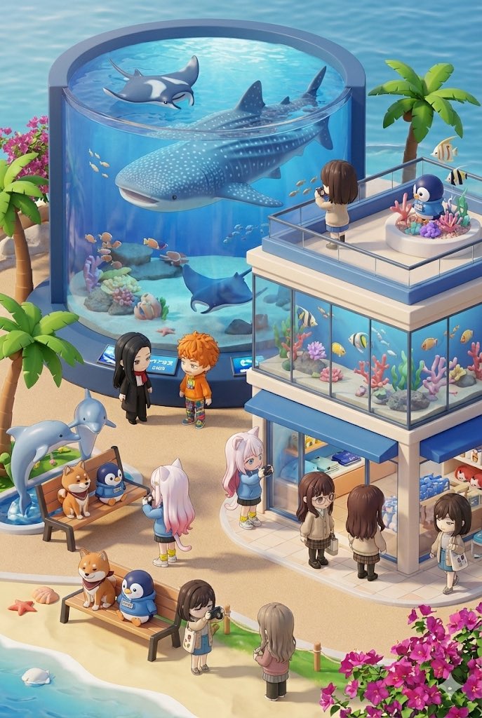 3D chibi miniature travel spot concept prompt 4