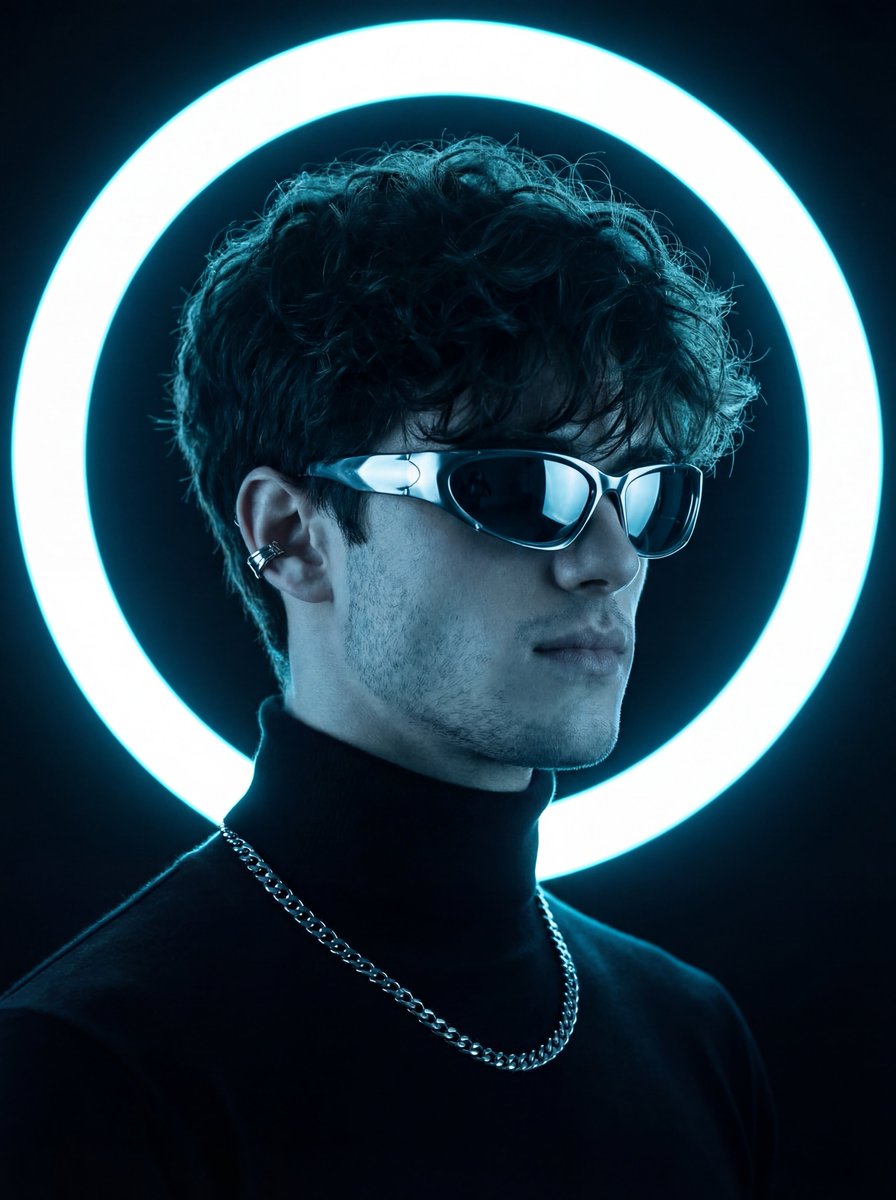 Futuristic Neon Portrait Prompt 1