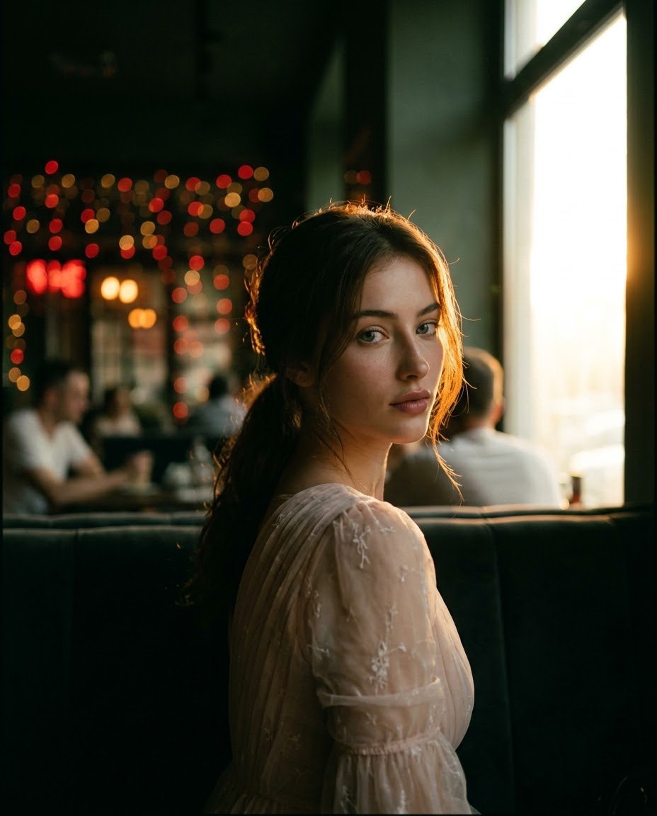 Nostalgic Cafe Film Portrait 1