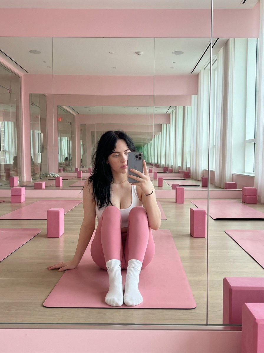 Influencer Fitness Studio Mirror Selfie 3
