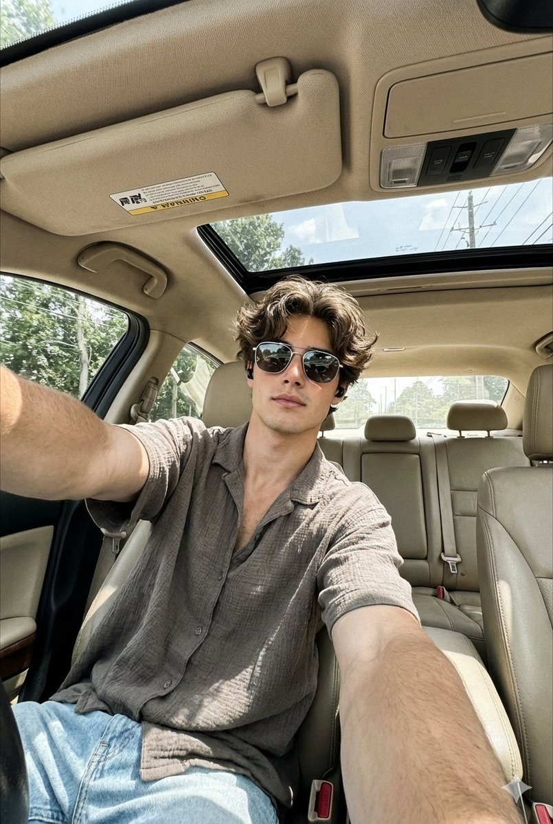 Wide-Angle Car Selfie Replication Prompt 1