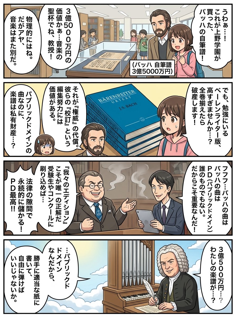 Nano Banana Pro 4-Panel Comic Prompt: Bach in Heaven 1