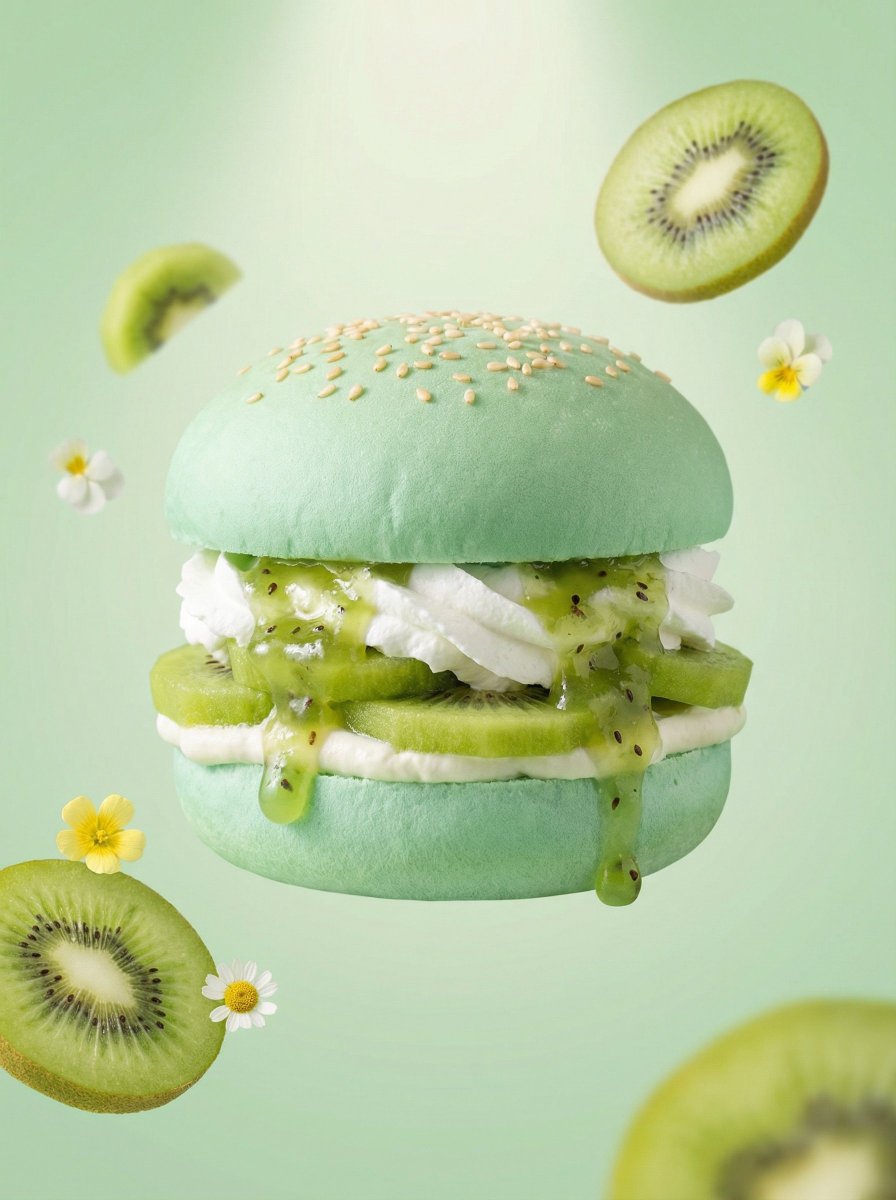 Hyper-Realistic Fruit Dessert Burger 3