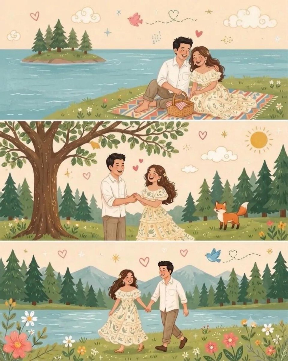 Whimsical Folk Art Illustration 1