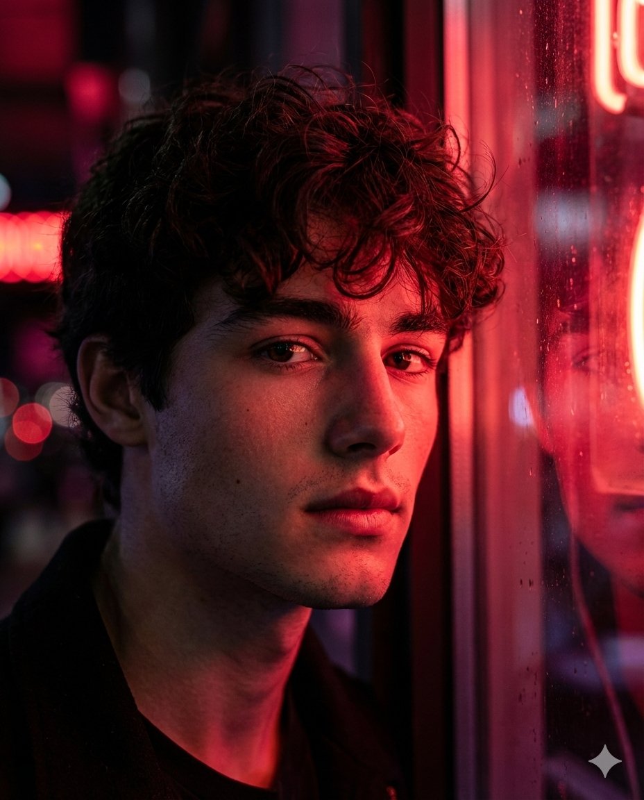 Hyper-Realistic Cinematic Neon Portrait Prompt 1