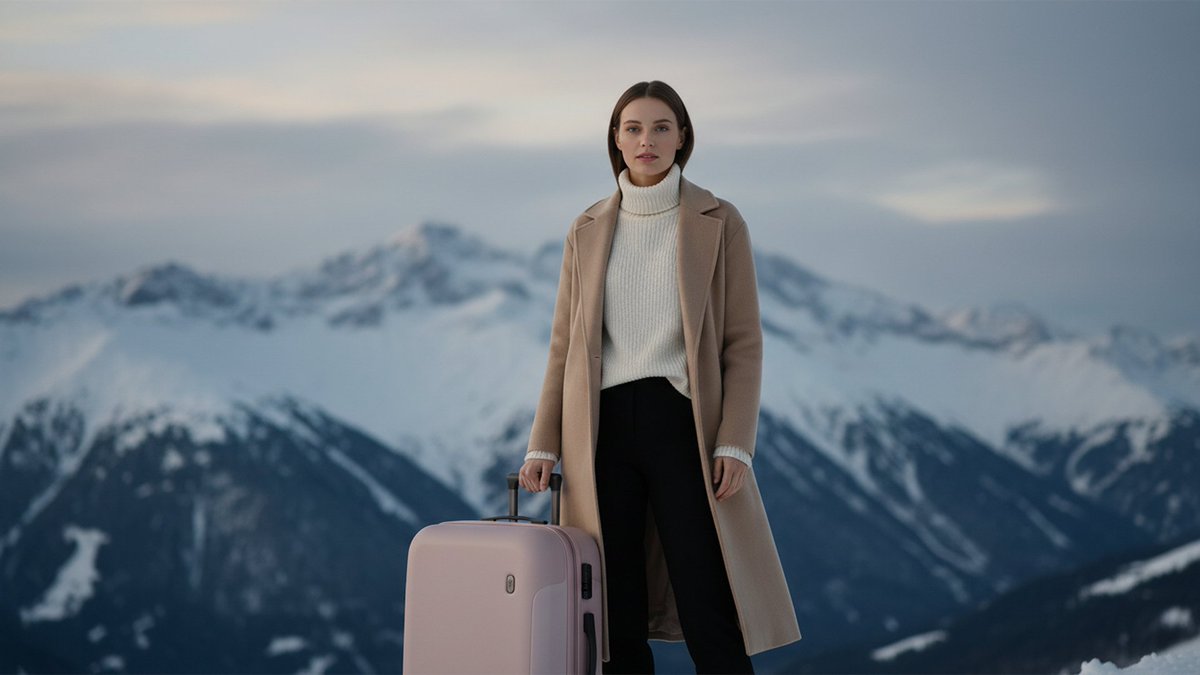 Cinematic Editorial in Snowy Mountains 2