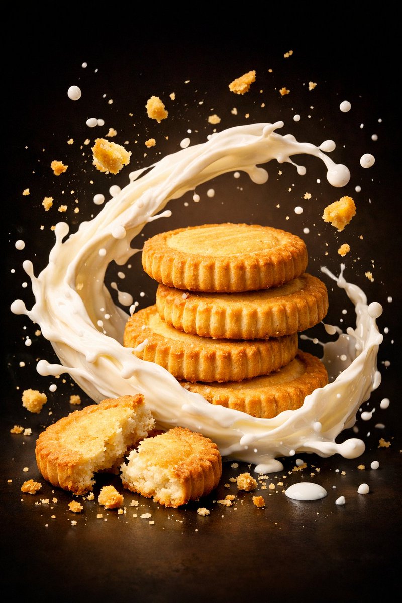 Ultra-Realistic Commercial Food Photography Prompt (Biscuits) 4