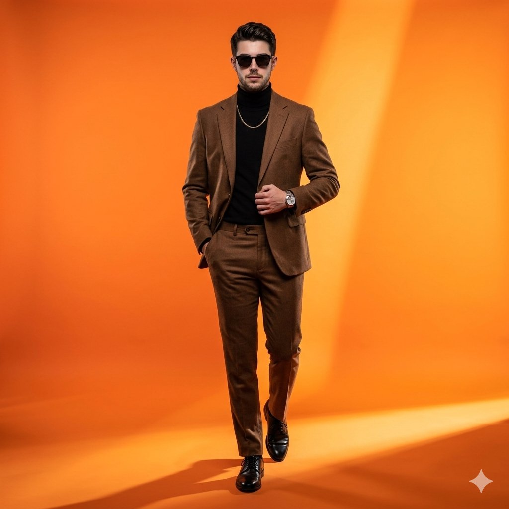 High-Fashion Gradient Studio Portrait 1