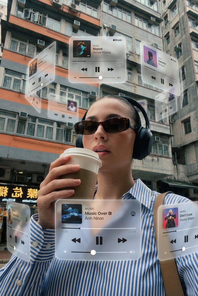Augmented Reality Spotify Player Visual Prompt 2