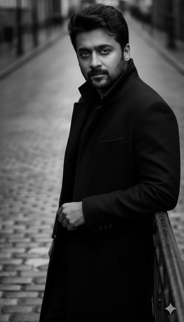 Black and White Noir Fashion Editorial Portrait 2