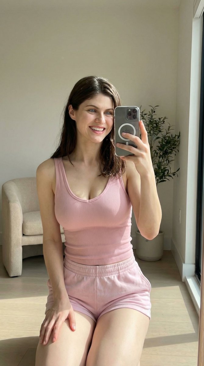 Alexandra Daddario Mirror Selfie Prompt 1
