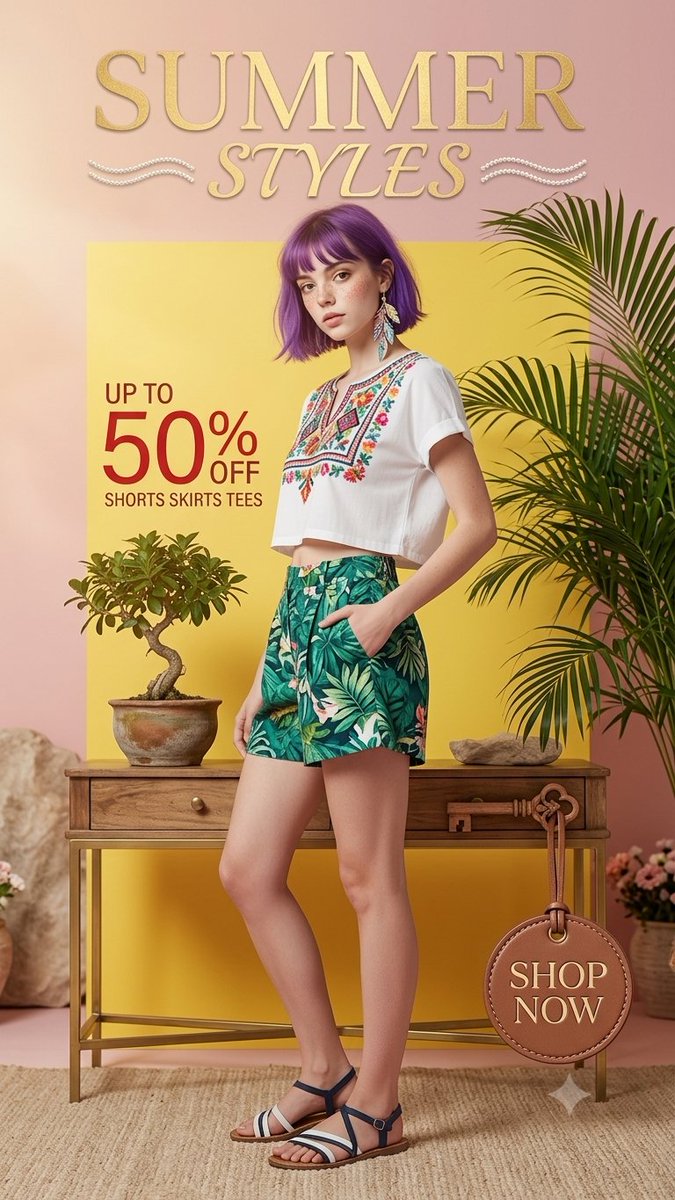 Summer Fashion Editorial Portrait 1