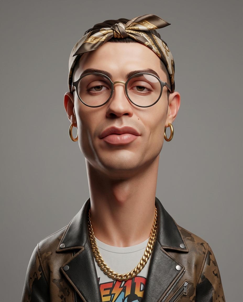 Stylized 3D Caricature Portrait Prompt 3