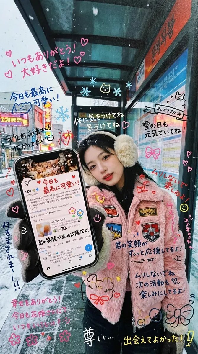 Handwritten Graffiti Message for Favorite Idol 1