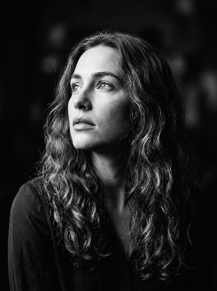 Black and White Chiaroscuro Portrait 1
