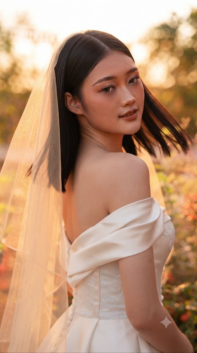 Ethereal Sunset Bride Portrait 1