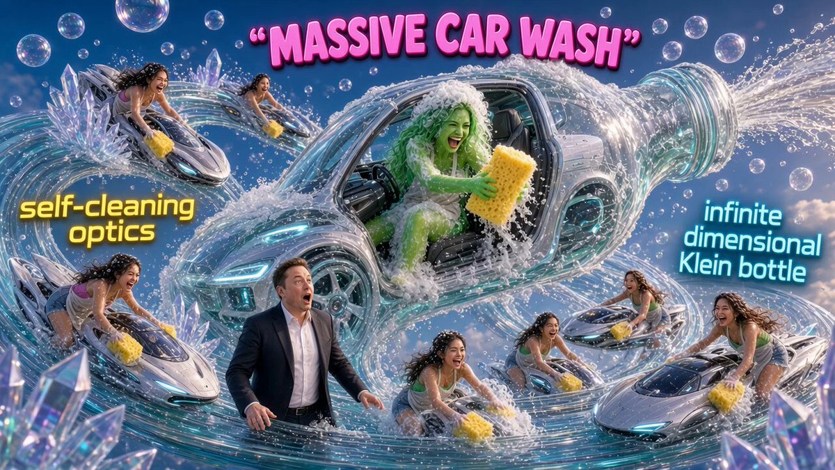Sci-Fi Car Wash Klein Bottle 1