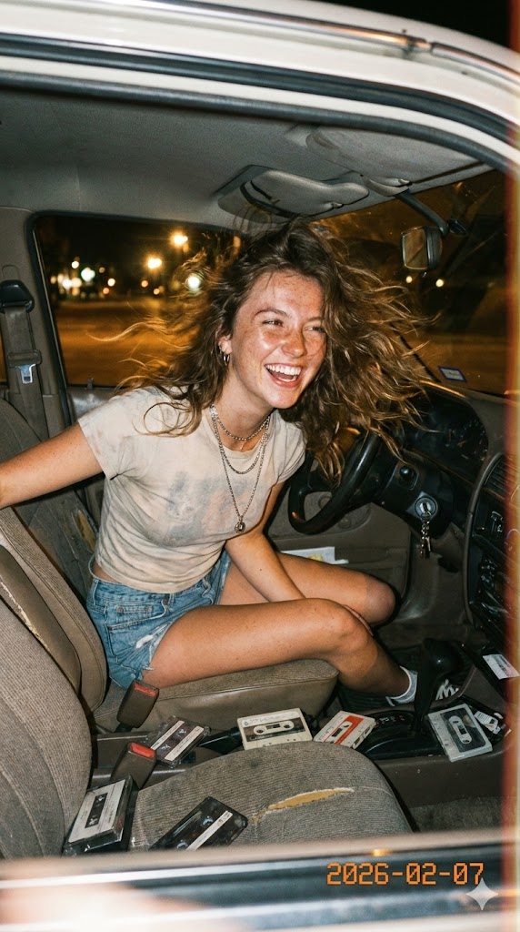 90s Vintage Flash Photography Portrait 1