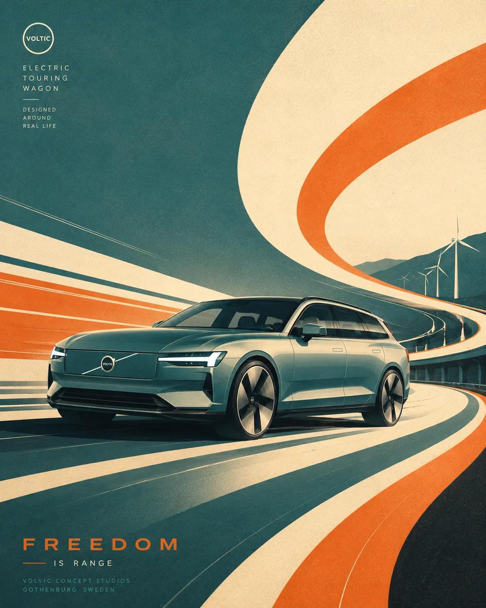 Futurist Retro Vehicle Illustration 4