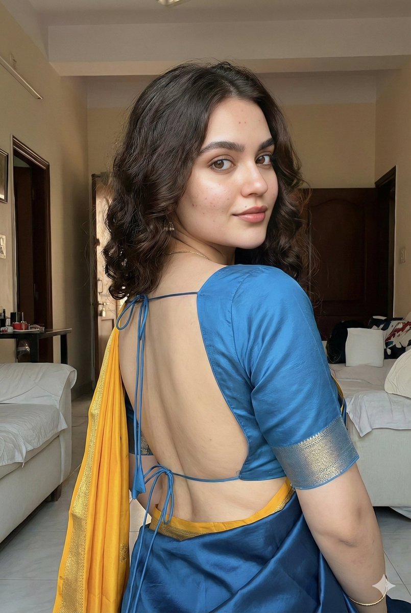 Ultra-Realistic South Asian Woman in Saree Portrait 3