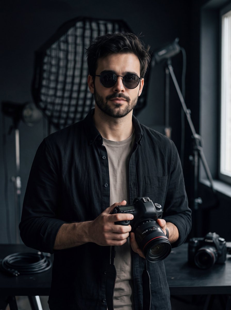 Cinematic Photographer Studio Portrait 1
