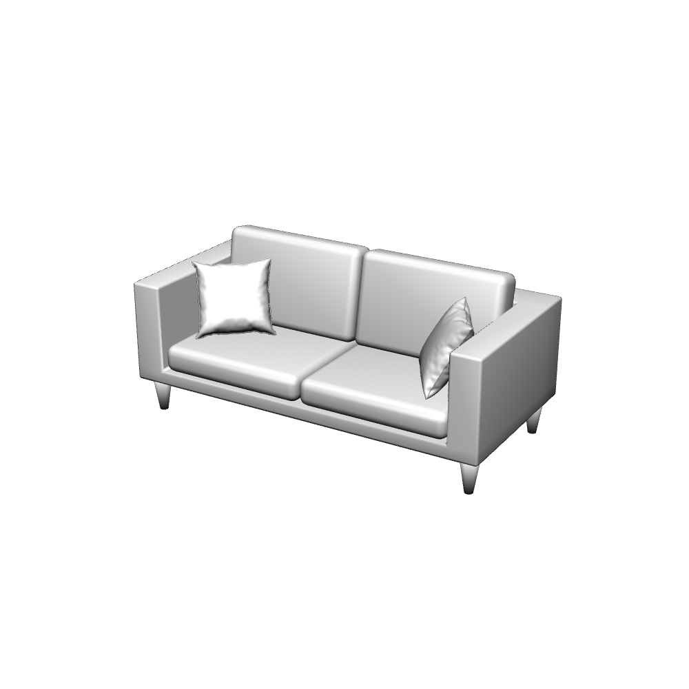 Isometric living room layout based on a sofa photo 3