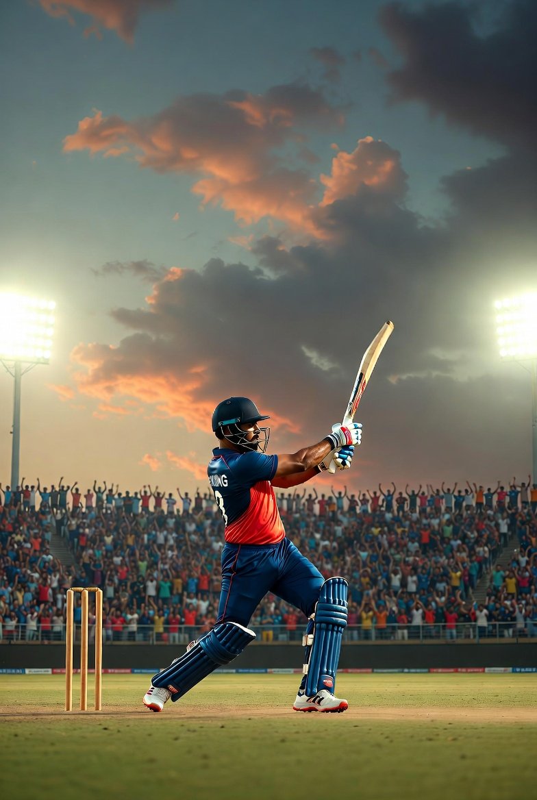 Virat Kohli Nano-Style Cricket Cartoon 2