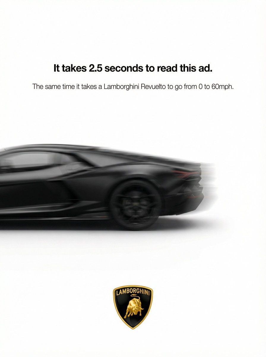 Turn photo into a Lamborghini ad 2