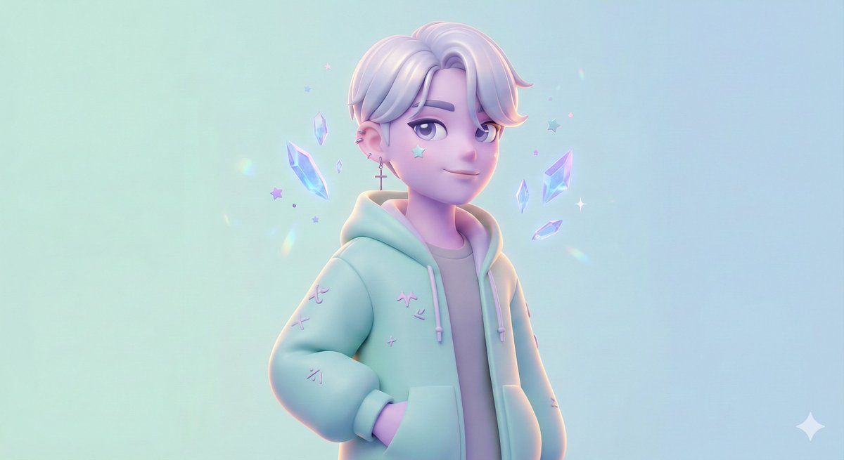 3D Polished Character Portrait (Pastel Anime Style) 2