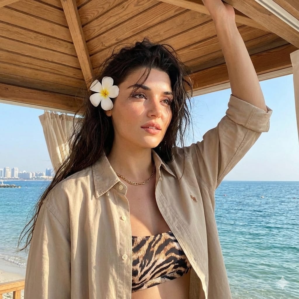Tropical Outdoor Portrait with Face Preservation 1
