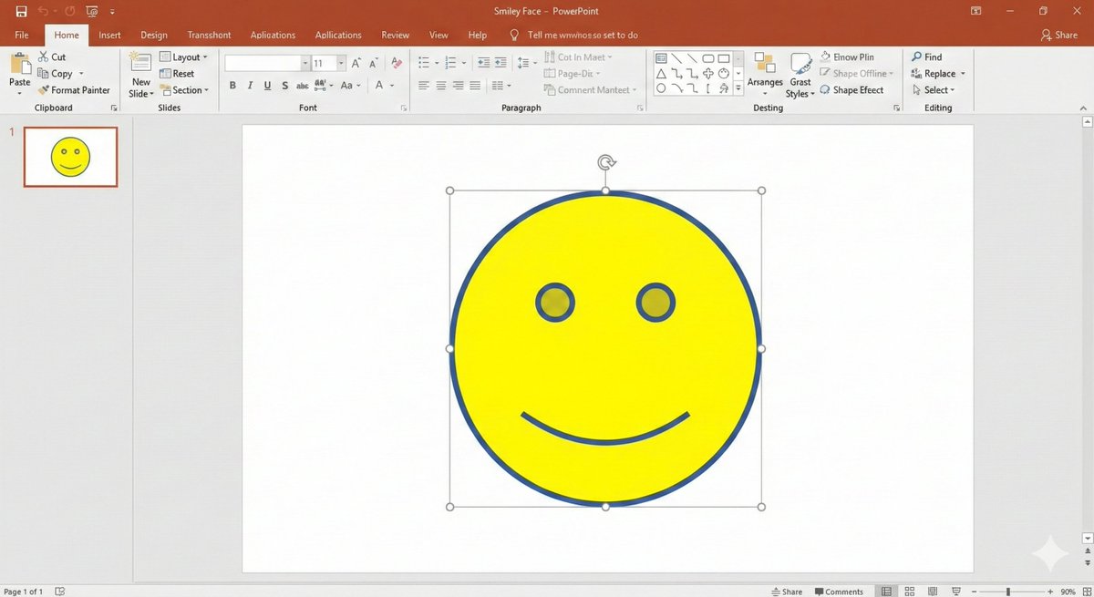 Nano Banana Pro PowerPoint Smile Mark Prompt 1