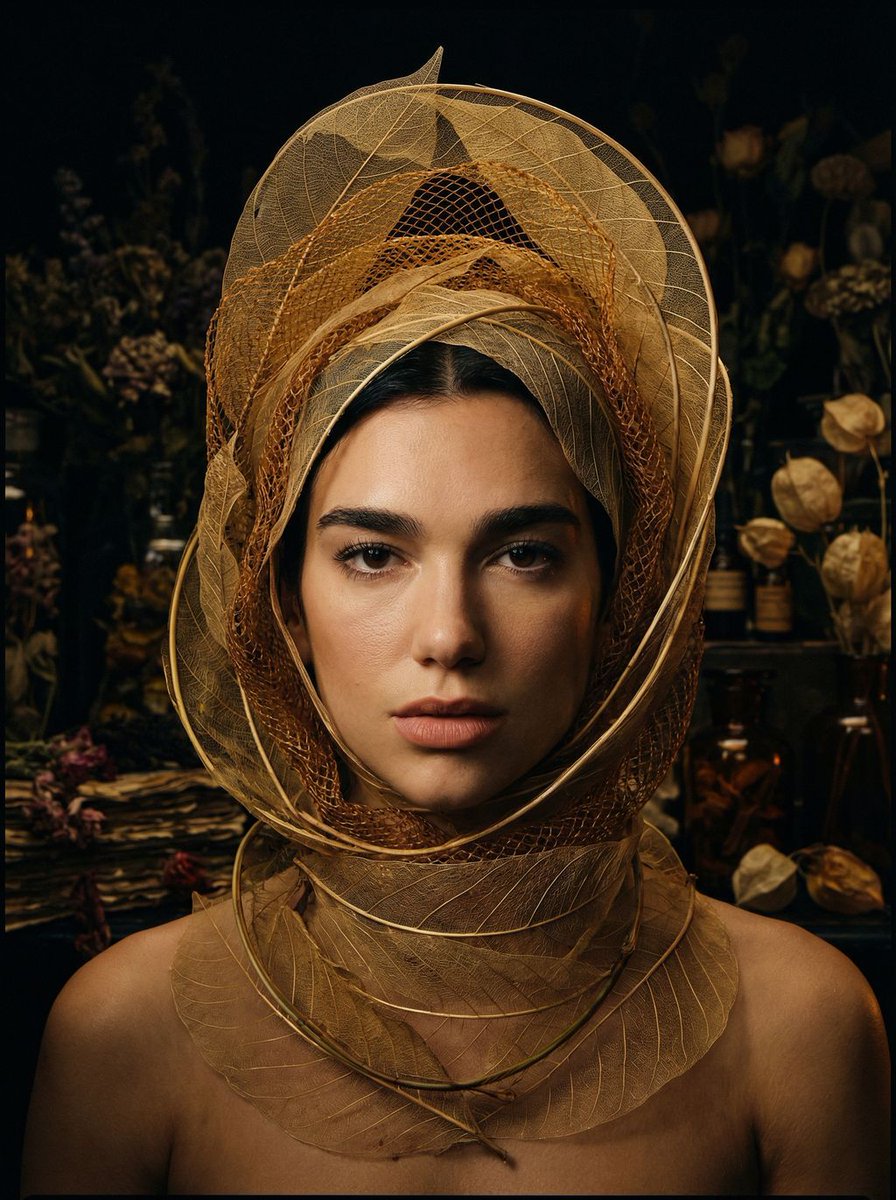 Avant-Garde Botanical Alchemist Portrait 4