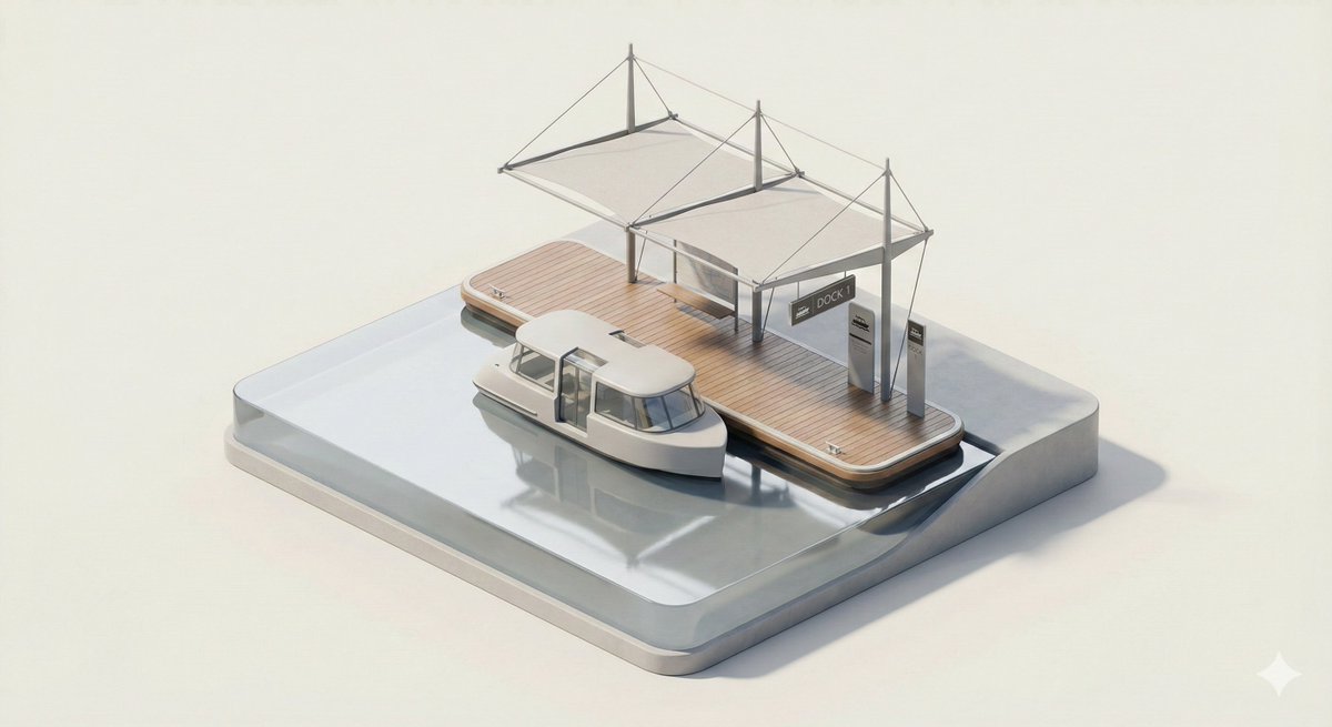 3D Isometric Urban Transit Stop Diorama Prompt 1