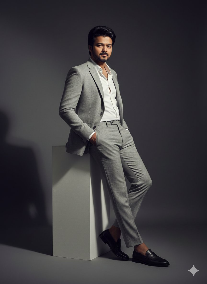 High-Contrast Fashion Editorial Portrait of a Man 2