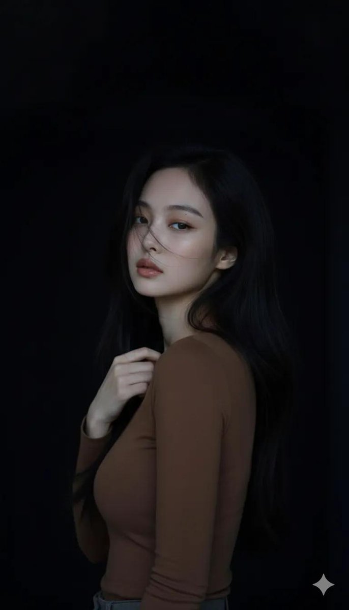 Moody Cinematic Portrait in Brown Top 2