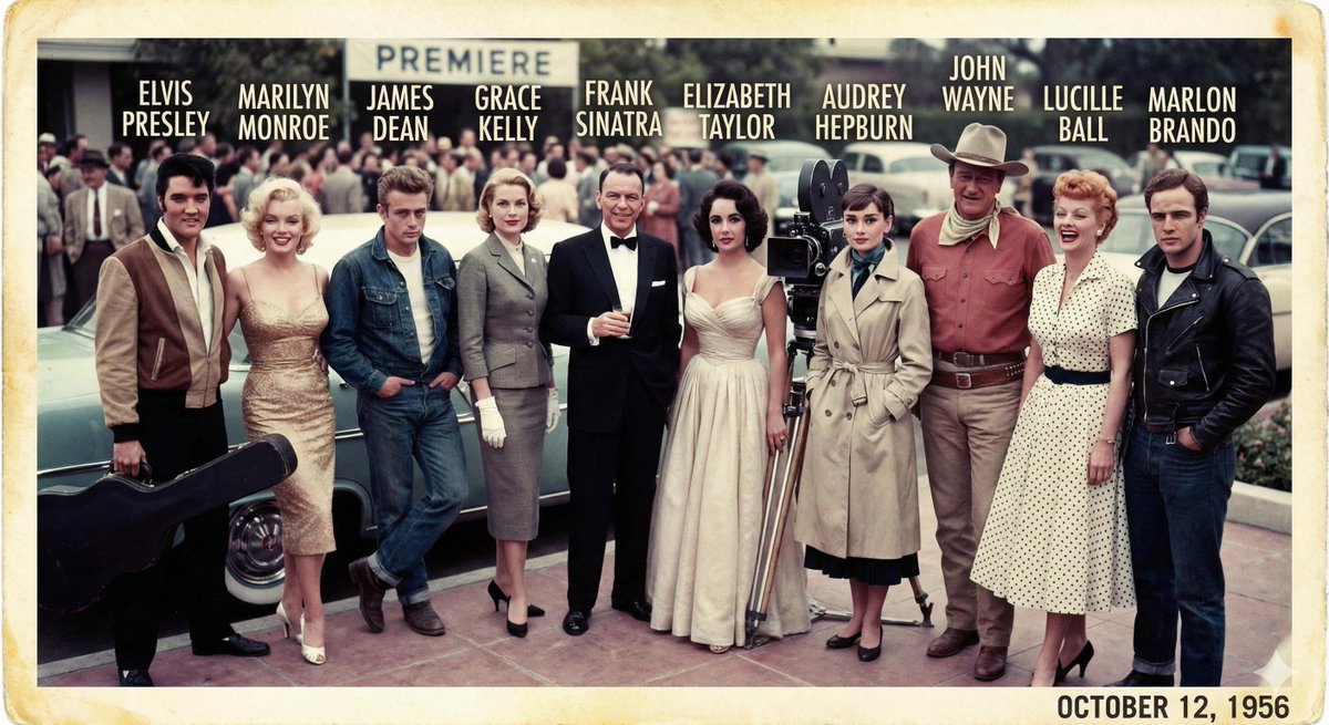 1956 Famous People Group Photo 1