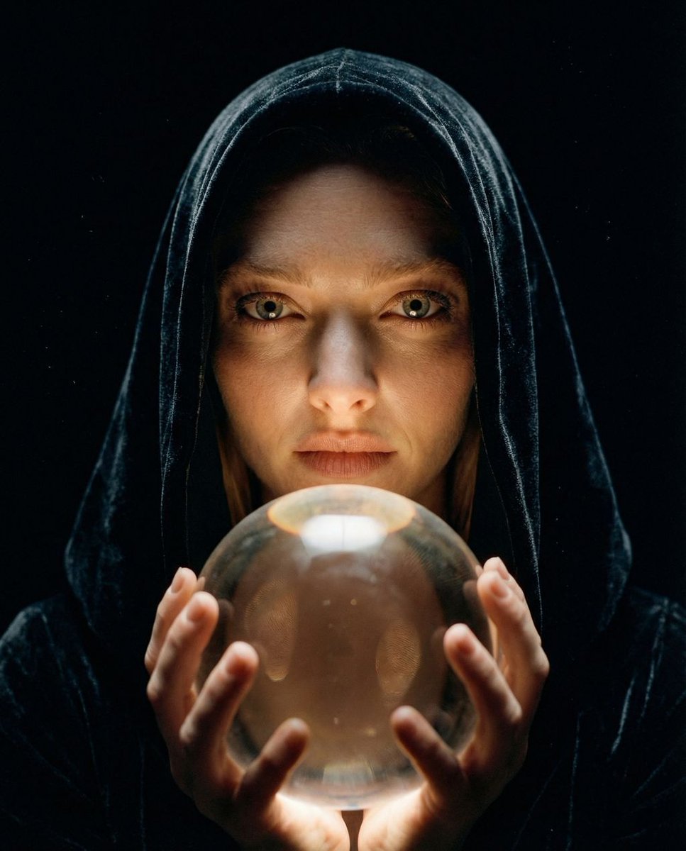 Cinematic Mystery Portrait: Prophecy Reflection 2