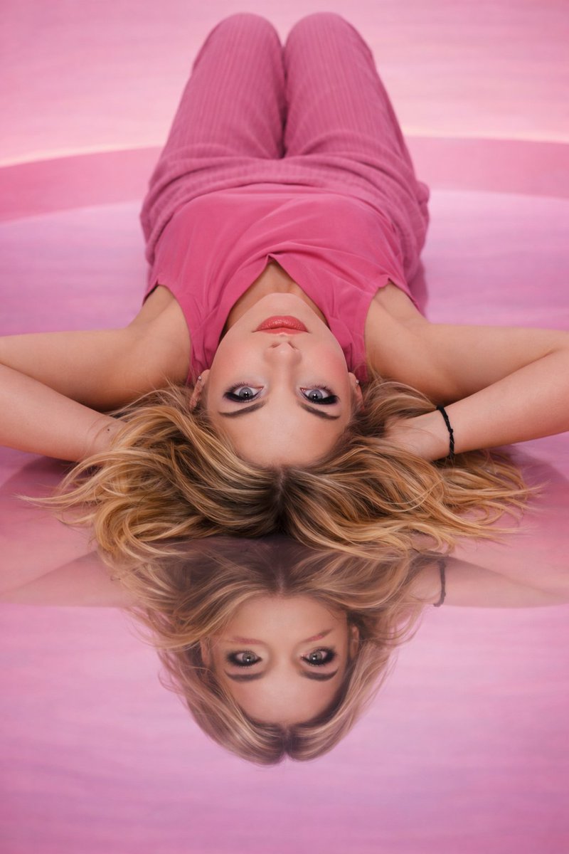 Monochromatic Pink Studio Fashion Portrait 3