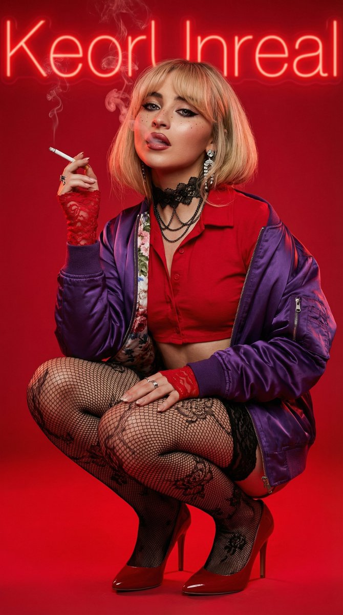 Edgy Fashion Portrait of a Smoking Celebrity 4