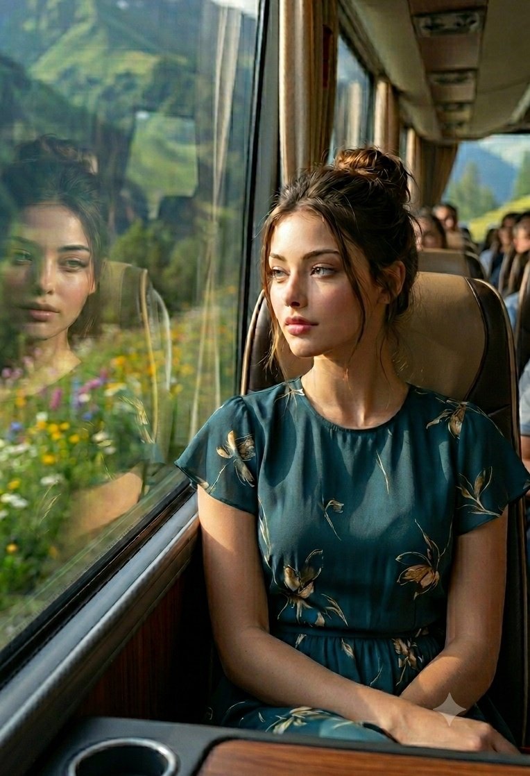 Luxury Bus Travel Portrait 1